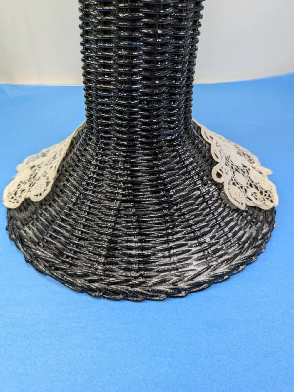 Vintage White Lace Statement Collar 1 Piece Pointed Leaf Motif for Elven Cosplay
